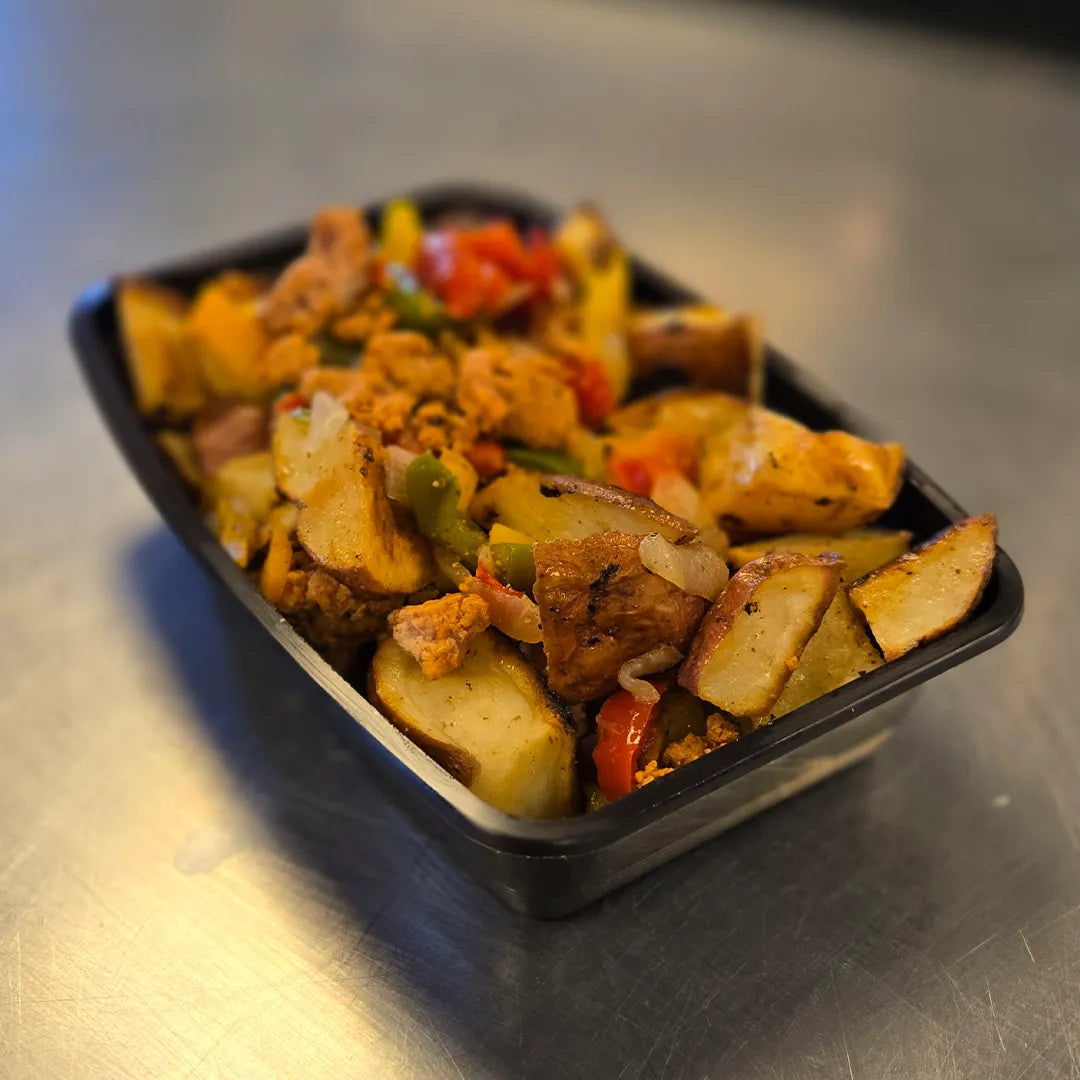 Turkey Hash and Potatoes Burning Bites Meal