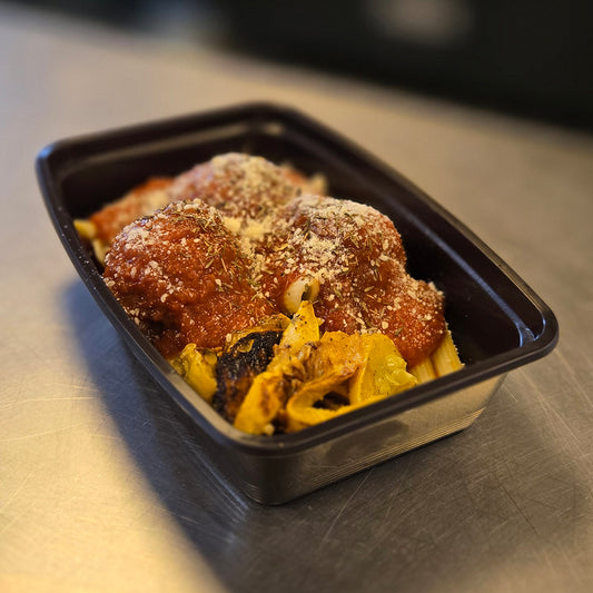 Beef Meatballs & Pasta