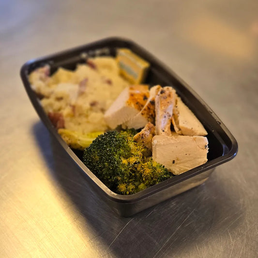 Grilled Chicken and Mashed Burning Bites Meal
