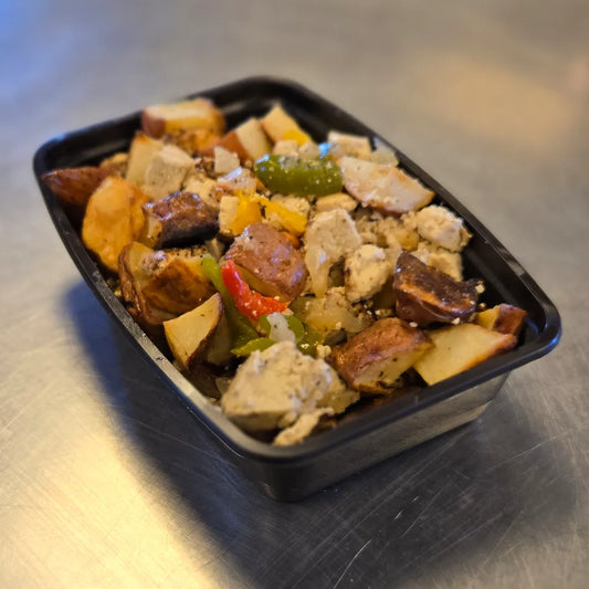Tofu Hash and Potatoes Burning Bites Meal