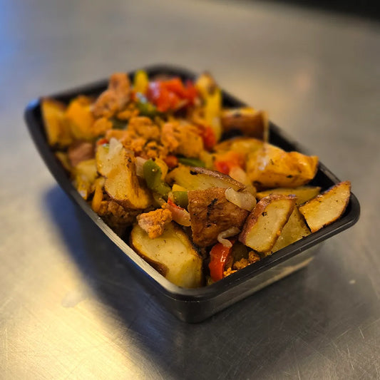 Turkey Hash and Potatoes Burning Bites Meal